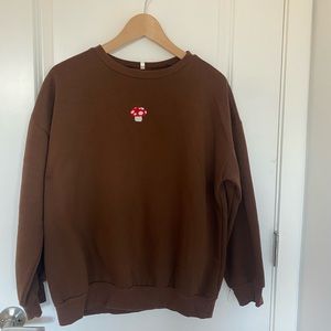 Mushroom sweater never worn, very comfy